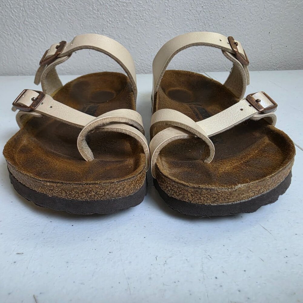 Birkenstock Mayari Birko-Flor Sandal Pearl White Size 6 (37) Womens